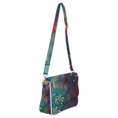 Flower Dna Shoulder Bag With Back Zipper by RobLilly
