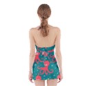 Cute smiling red octopus swimming underwater Halter Dress Swimsuit  View2