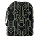 Art deco geometric abstract pattern vector Drawstring Pouch (3XL) View2