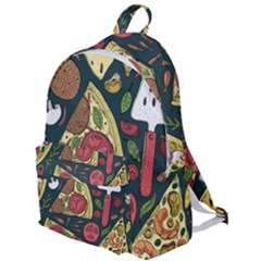 Vector Seamless Pizza Slice Pattern Hand Drawn Pizza Illustration Great Background The Plain Backpack by BangZart