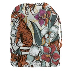 Natural Seamless Pattern With Tiger Blooming Orchid Drawstring Pouch (3xl) by BangZart