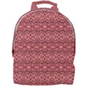 Pink art with abstract seamless flaming pattern Mini Full Print Backpack View1