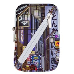 Shinjuku District Urban Night Scene, Tokyo Japan Belt Pouch Bag (large) by dflcprintsclothing