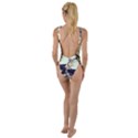 Plum Blossoms High Leg Strappy Swimsuit View2