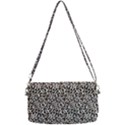 Leopard spots pattern, geometric dots, animal fur print Removable Strap Clutch Bag View2