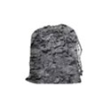 Black And White Texture Print Drawstring Pouch (Medium) View1