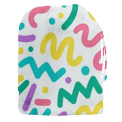 Abstract Pop Art Seamless Pattern Cute Background Memphis Style Drawstring Pouch (3xl) by BangZart