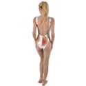 Seamless-background-pattern-with-watermelon-slices High Leg Strappy Swimsuit View2