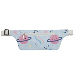 Cute Planet Space Seamless Pattern Background Active Waist Bag by BangZart