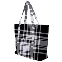 Pixel Background Design Modern Seamless Pattern Plaid Square Texture Fabric Tartan Scottish Textile Zip Up Canvas Bag by BangZart