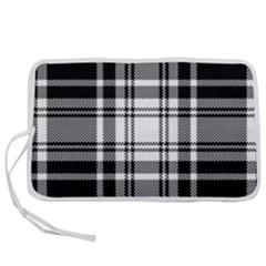 Pixel Background Design Modern Seamless Pattern Plaid Square Texture Fabric Tartan Scottish Textile Pen Storage Case (l) by BangZart
