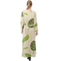 Leaf spring seamless pattern fresh green color nature Maxi Chiffon Beach Wrap View2