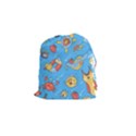 Hand drawn seamless pattern summer time Drawstring Pouch (Small) View1