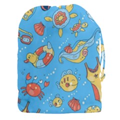 Hand Drawn Seamless Pattern Summer Time Drawstring Pouch (3xl) by BangZart