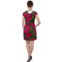 Seamless pattern with colorful bush roses Drawstring Hooded Dress View2