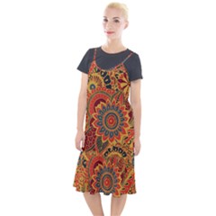 Bright Seamless Pattern With Paisley Elements Hand Drawn Wallpaper With Floral Traditional Camis Fishtail Dress by BangZart