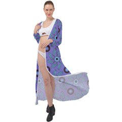 Floral Seamless Pattern Maxi Chiffon Beach Wrap by BangZart