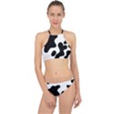 Cow Pattern Racer Front Bikini Set View1