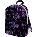 Abstract Intricate Texture Print Zip Up Backpack View1