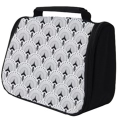 Black And White Art-deco Pattern Full Print Travel Pouch (big) by Dushan