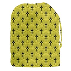Art-decoyellow Drawstring Pouch (3xl) by Dushan