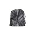 Black And White Rocky Texture Pattern Drawstring Pouch (Small) View1