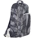 Black And White Rocky Texture Pattern Double Compartment Backpack View2