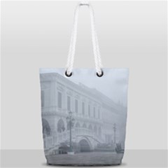 Fog Winter Scene Venice, Italy Full Print Rope Handle Tote (small) by dflcprintsclothing