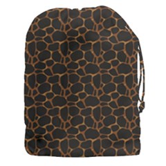 Animal Skin - Panther Or Giraffe - Africa And Savanna Drawstring Pouch (3xl) by DinzDas