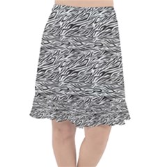 Zebra Pattern - Zebras And Horses - African Animals Fishtail Chiffon Skirt by DinzDas