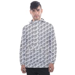 Comic Head Skull Hat Pattern 2 Men s Front Pocket Pullover Windbreaker by DinzDas