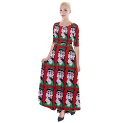Village Dude - Hillbilly And Redneck - Trailer Park Boys Half Sleeves Maxi Dress by DinzDas
