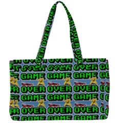Game Over Karate And Gaming - Pixel Martial Arts Canvas Work Bag by DinzDas