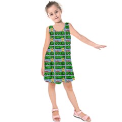 Game Over Karate And Gaming - Pixel Martial Arts Kids  Sleeveless Dress by DinzDas