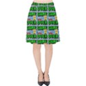 Game Over Karate And Gaming - Pixel Martial Arts Velvet High Waist Skirt View1