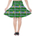 Game Over Karate And Gaming - Pixel Martial Arts Velvet High Waist Skirt View2