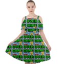 Game Over Karate And Gaming - Pixel Martial Arts Cut Out Shoulders Chiffon Dress View1