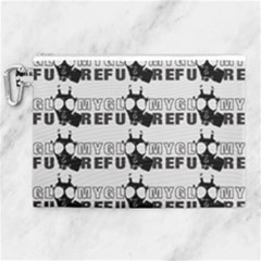 Gloomy Future  - Gas Mask And Pandemic Threat - Corona Times Canvas Cosmetic Bag (xl) by DinzDas