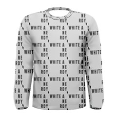 White And Nerdy - Computer Nerds And Geeks Men s Long Sleeve Tee by DinzDas