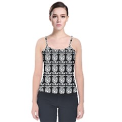Inka Cultur Animal - Animals And Occult Religion Velvet Spaghetti Strap Top by DinzDas
