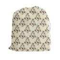 Abstract Flowers And Circle Drawstring Pouch (2XL) View1