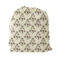 Abstract Flowers And Circle Drawstring Pouch (2XL) View2