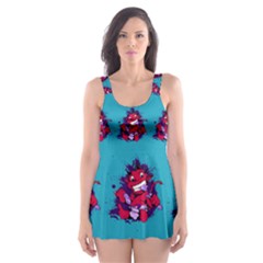 Little Devil Baby - Cute And Evil Baby Demon Skater Dress Swimsuit by DinzDas