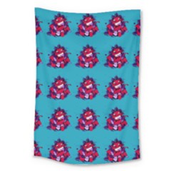 Little Devil Baby - Cute And Evil Baby Demon Large Tapestry by DinzDas