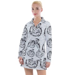 Monster Party - Hot Sexy Monster Demon With Ugly Little Monsters Women s Long Sleeve Casual Dress by DinzDas