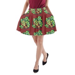 Monster Party - Hot Sexy Monster Demon With Ugly Little Monsters A-line Pocket Skirt by DinzDas