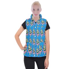 Monster And Cute Monsters Fight With Snake And Cyclops Women s Button Up Vest by DinzDas