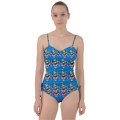 Monster And Cute Monsters Fight With Snake And Cyclops Sweetheart Tankini Set by DinzDas