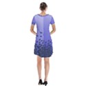 Gradient Butterflies pattern, flying insects theme Short Sleeve V-neck Flare Dress View2
