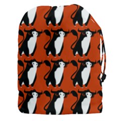  Bull In Comic Style Pattern - Mad Farming Animals Drawstring Pouch (3xl) by DinzDas